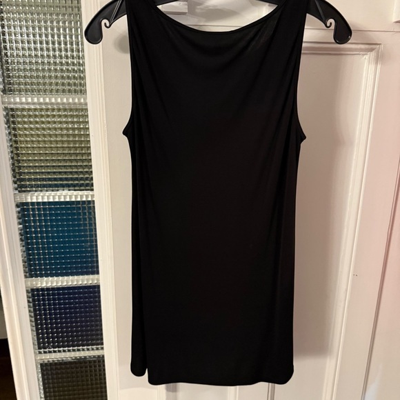 Eileen Fisher Stretch Silk Jersey Scoop Neck Top Black Size SP Luxury Minimalist - Picture 5 of 10